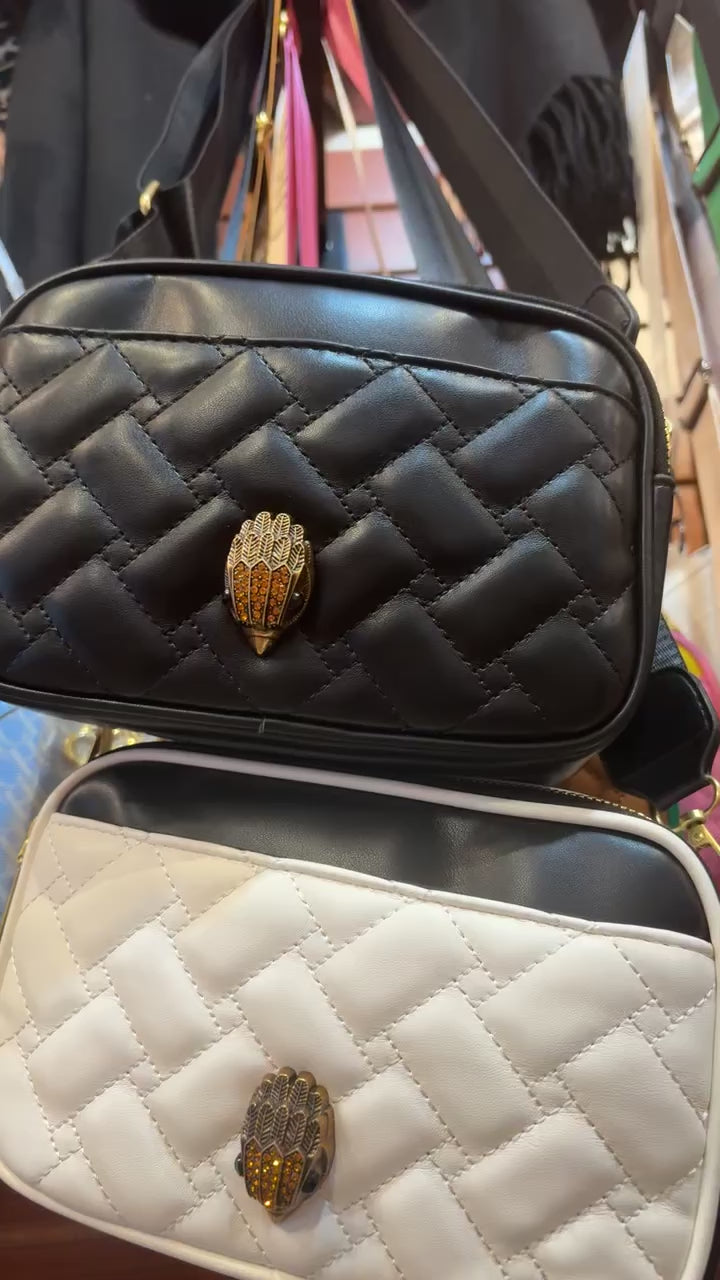 Designer-Inspired Colorblock Crossbody Bag - Multiple Color Combos